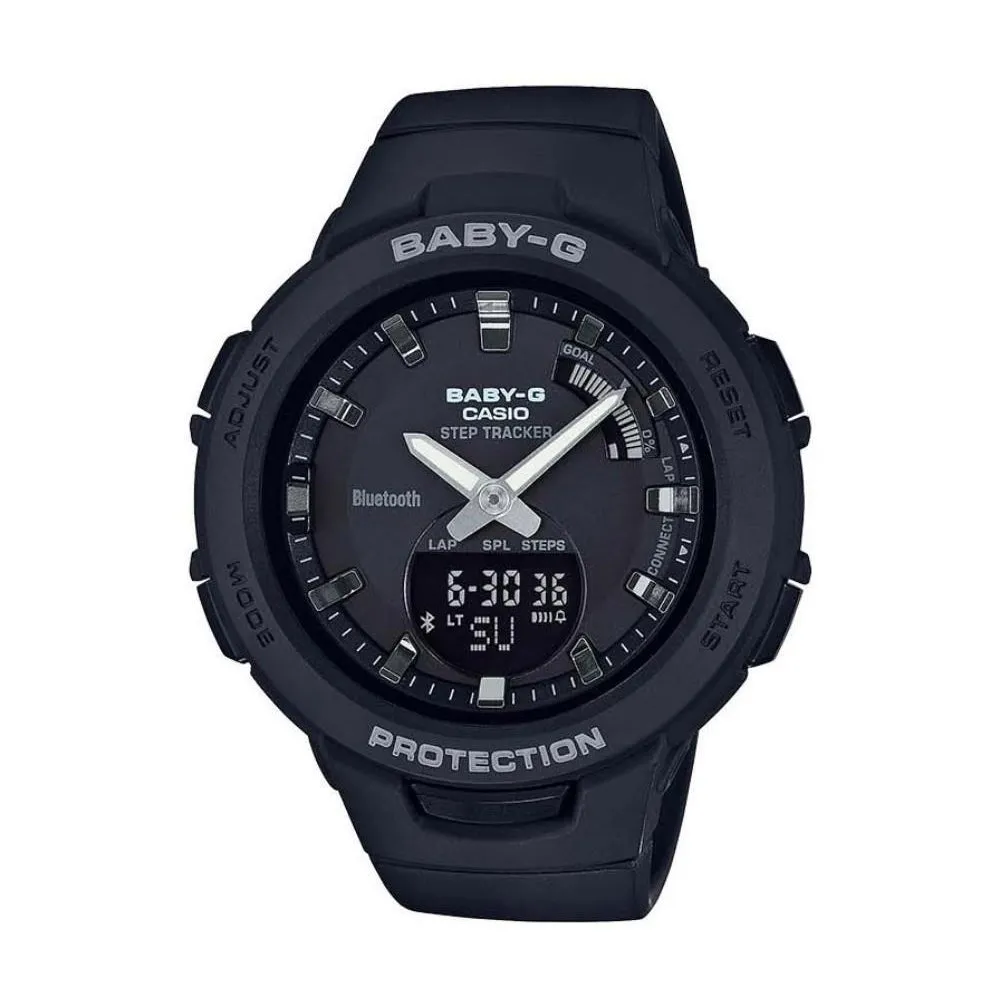 Casio BABY-G Bluetooth Black Digital Sports Ladies Watch - BSAB100-1A