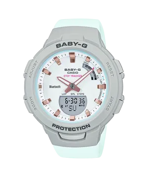 Casio Baby-G Bluetooth¶ô¶÷ Grey Resin Band Watch BSAB100MC-8A BSA-B100MC-8A