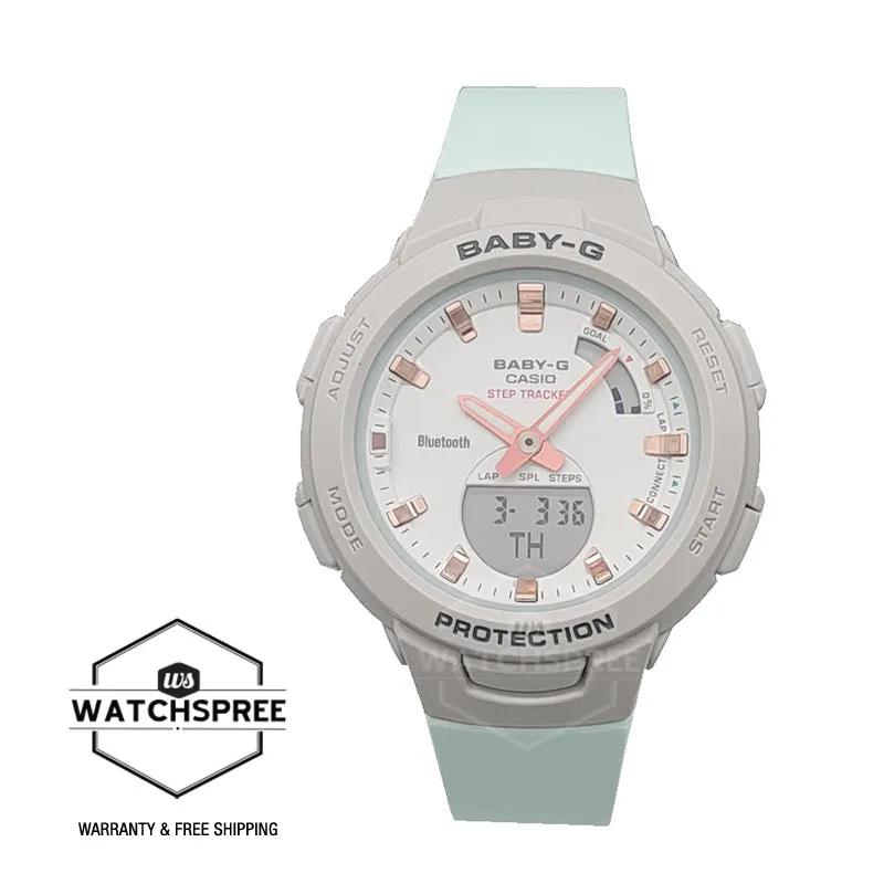 Casio Baby-G Bluetooth¶ô¶÷ Grey Resin Band Watch BSAB100MC-8A BSA-B100MC-8A