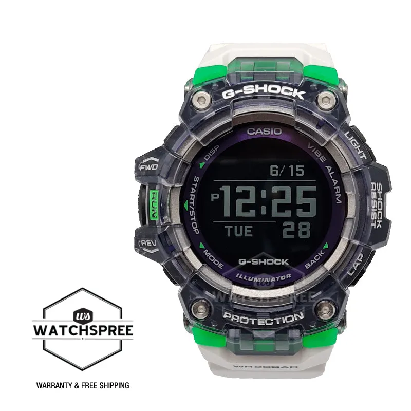 Casio G-Shock G-SQUAD Bluetooth¶ô¶÷ White Resin Band Watch GBD100SM-1A7 GBD-100SM-1A7