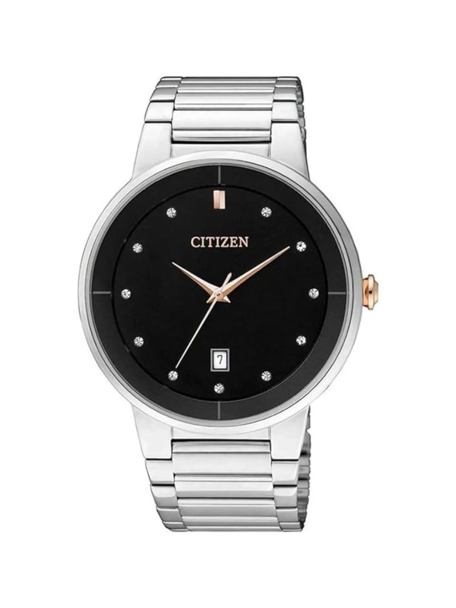 Citizen Non Eco Drive 40 mm Size Black Dial Men Analog Watch - BI5014-58E