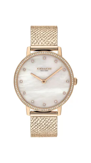 Coach Perry, Ionic Plated Black Steel Women'S Watch