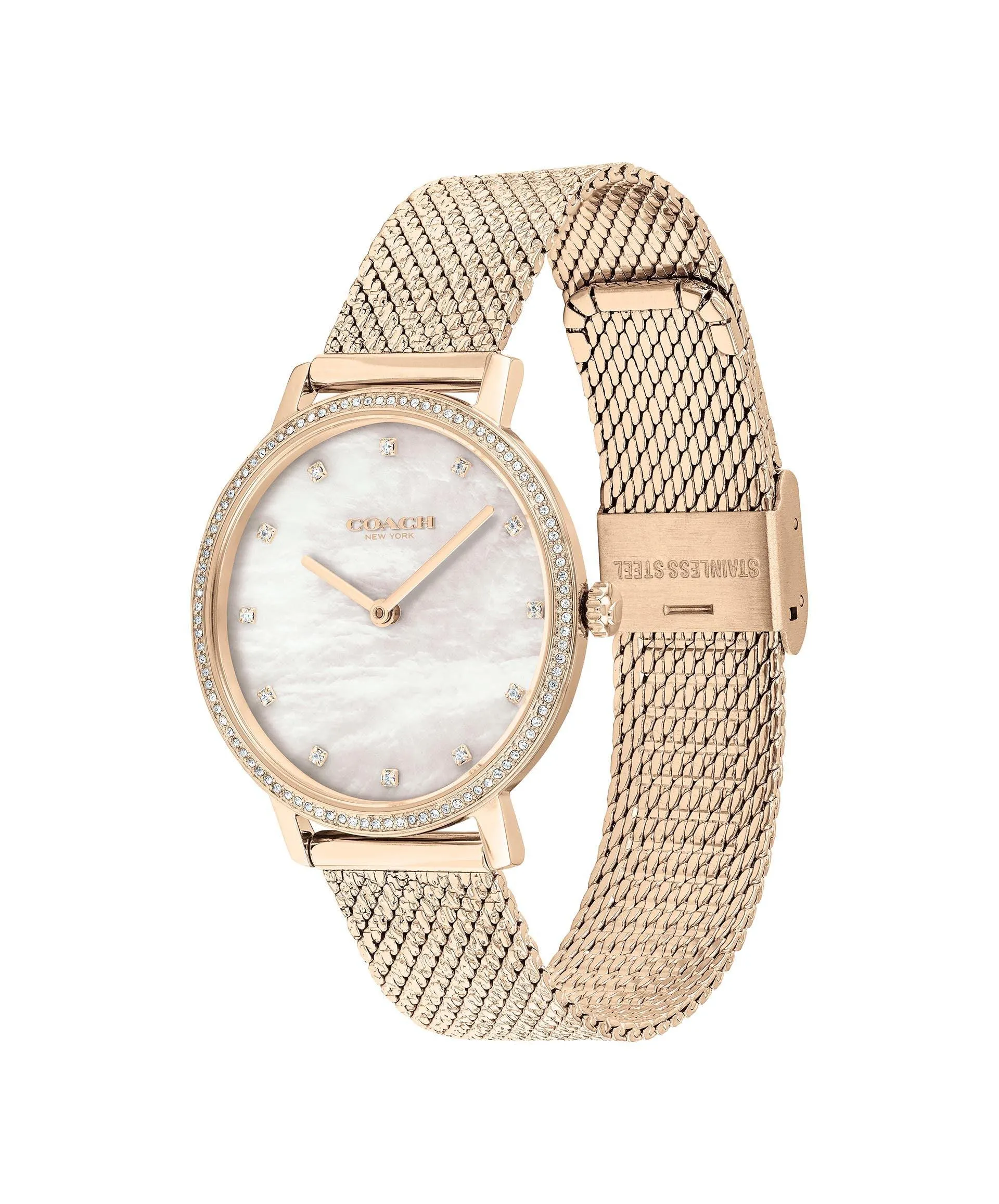 Coach Perry, Ionic Plated Black Steel Women'S Watch