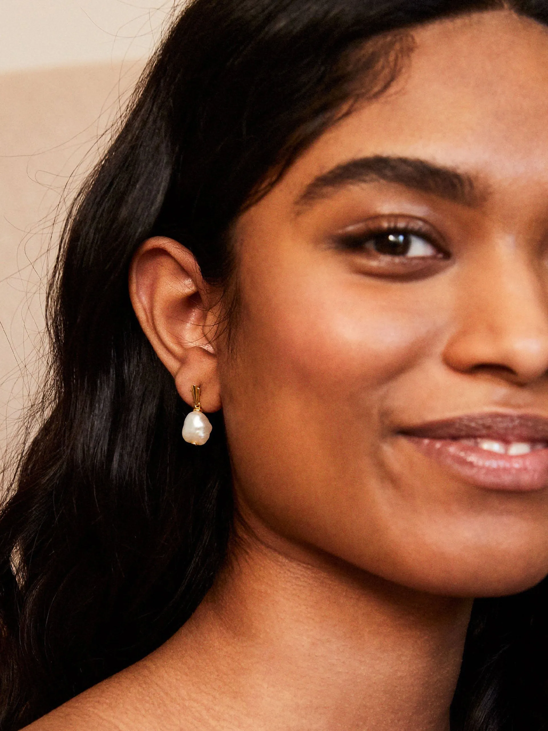 Coco pearl drop earrings