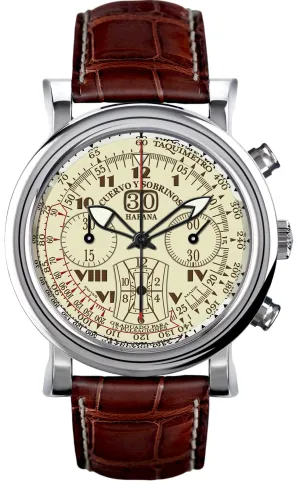 Cuervo y Sobrinos Watch Torpedo Pulsometro