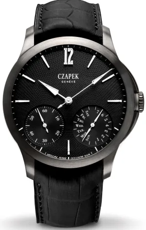 Czapek Watch Quai des Bergues Guilloche Ricochet Titanium Black Prince Limited Edition