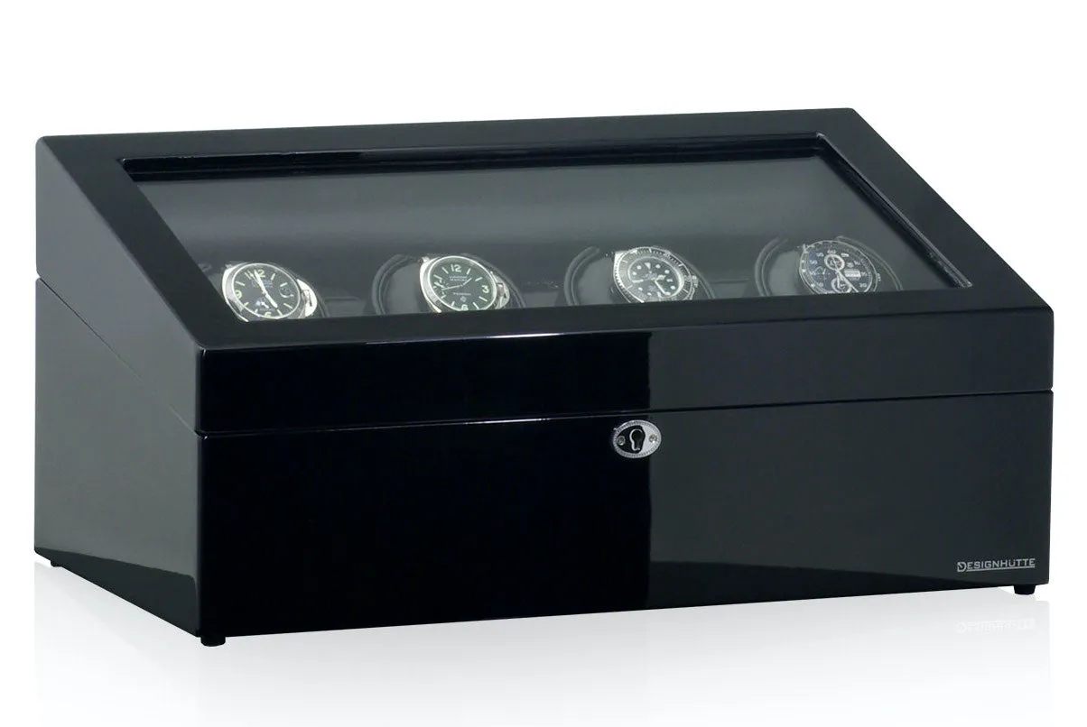 DH Watch Winder Munchen 4 Lcd Black/Black