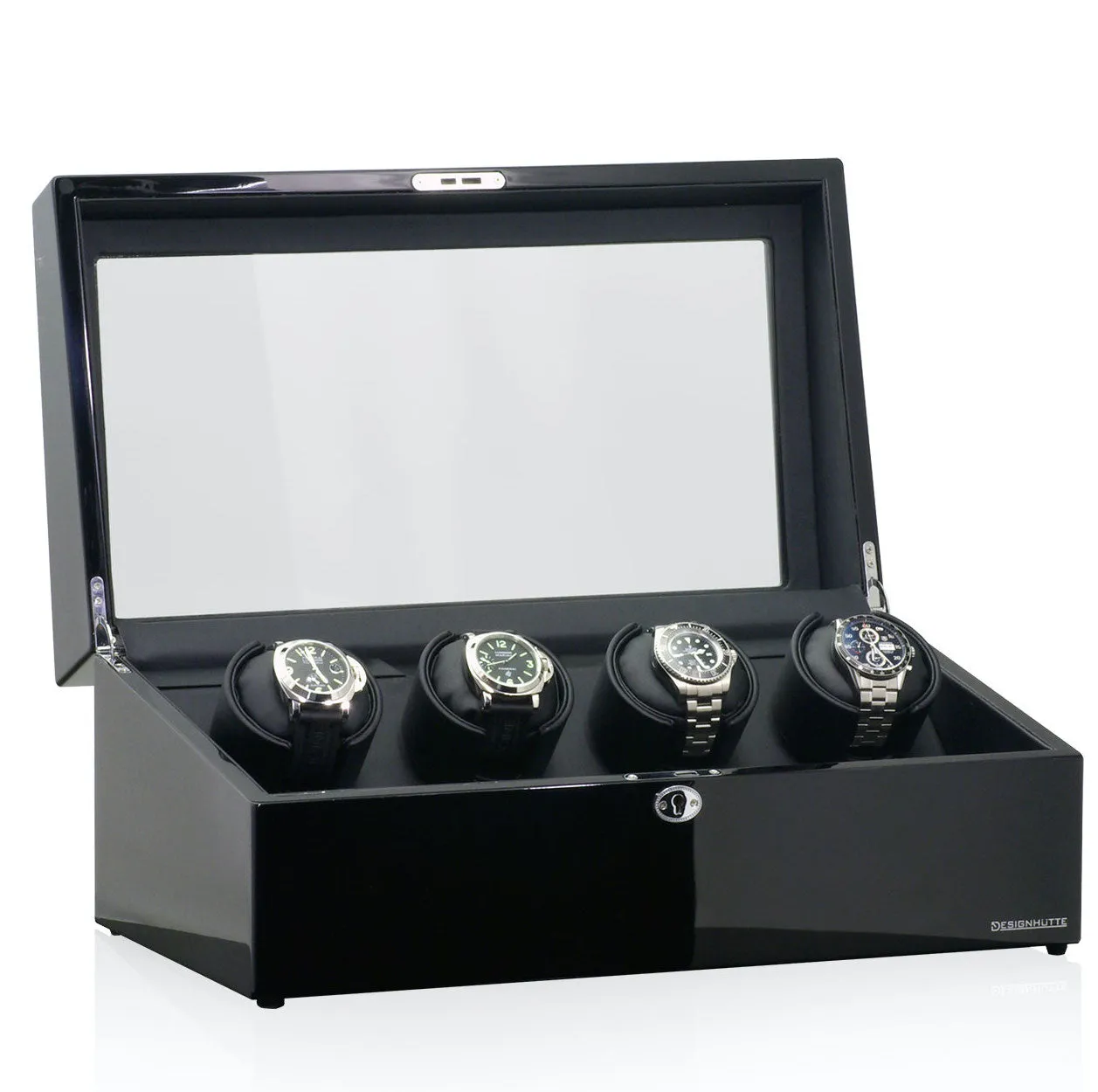 DH Watch Winder Munchen 4 Lcd Black/Black