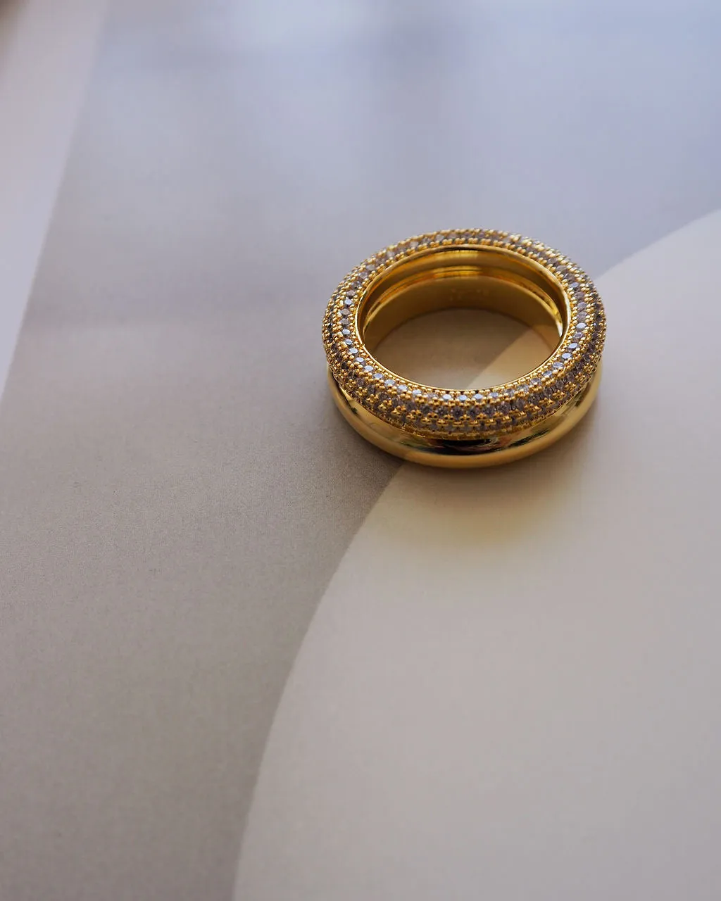 Double Amalfi Ring in Gold Size 7