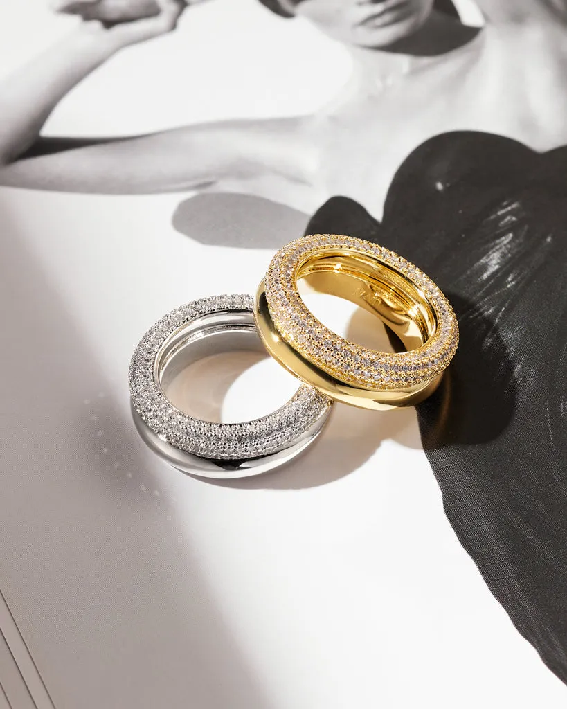 Double Amalfi Ring in Gold Size 7