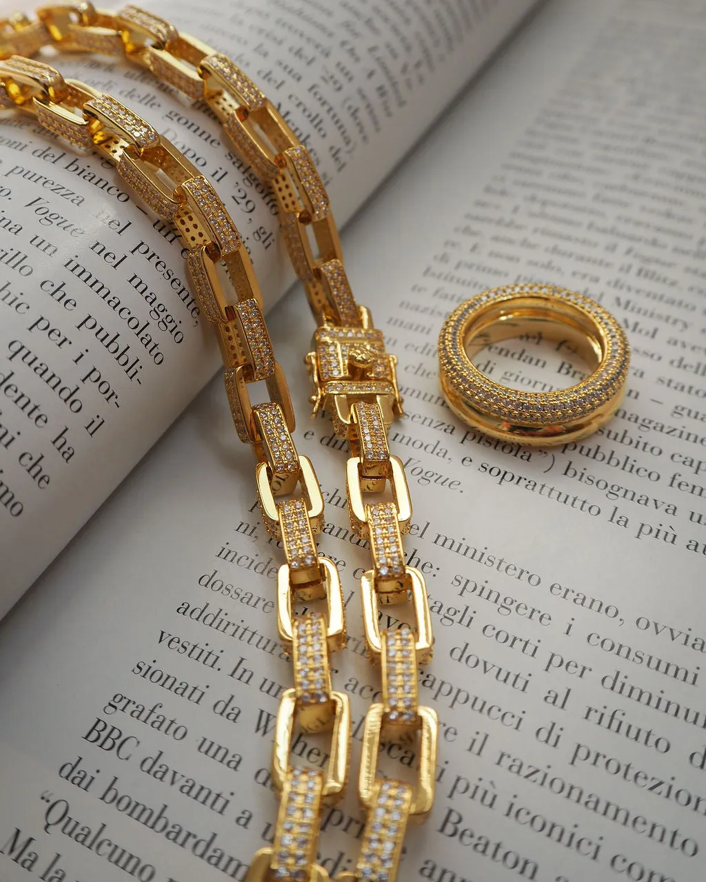 Double Amalfi Ring in Gold Size 7