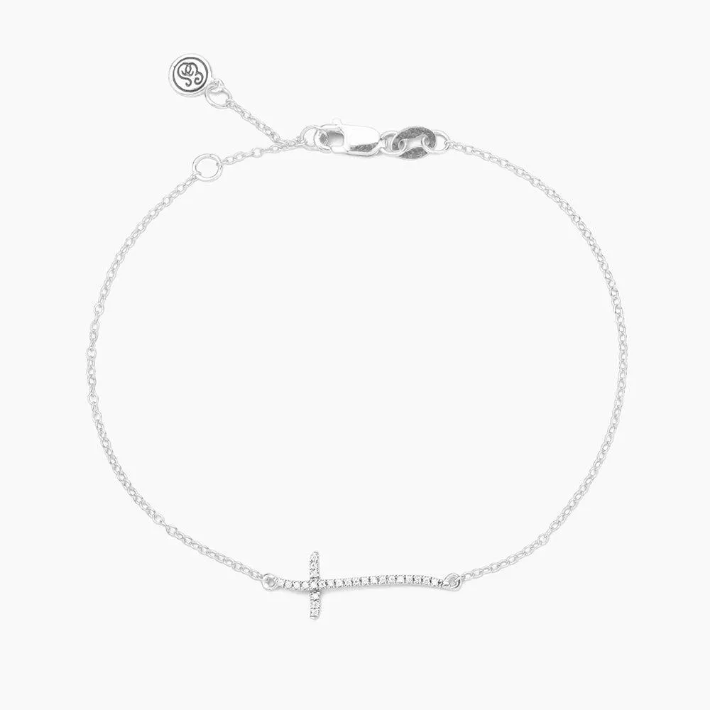 Ella Stein Criss Cross Chain Bracelet in Sterling Silver
