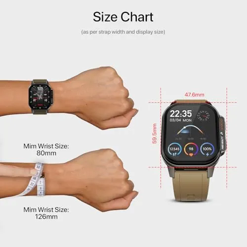 Fire-Boltt Snapp Smart Watch, Selfie Camera, 4G Nano-SIM Slot, 54.1mm AMOLED Display, Play Store- Unlimited apps, 1000mAh Battery, 2GB/4GB RAM   16GB/64GB ROM (Alpine Olive)