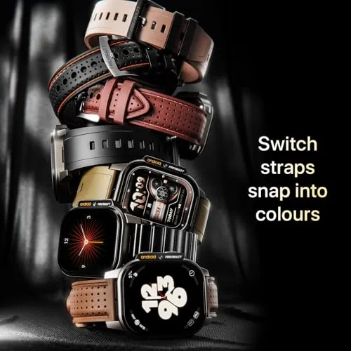 Fire-Boltt Snapp Smart Watch, Selfie Camera, 4G Nano-SIM Slot, 54.1mm AMOLED Display, Play Store- Unlimited apps, 1000mAh Battery, 2GB/4GB RAM   16GB/64GB ROM (Alpine Olive)