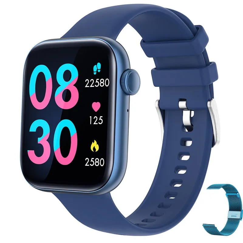 For Xiaomi Huawei Samsung 1.81 inch Bluetooth Call Smartwatch Men Support 120 Sport  2022 New Women Rotary keys Smart Watch  Box