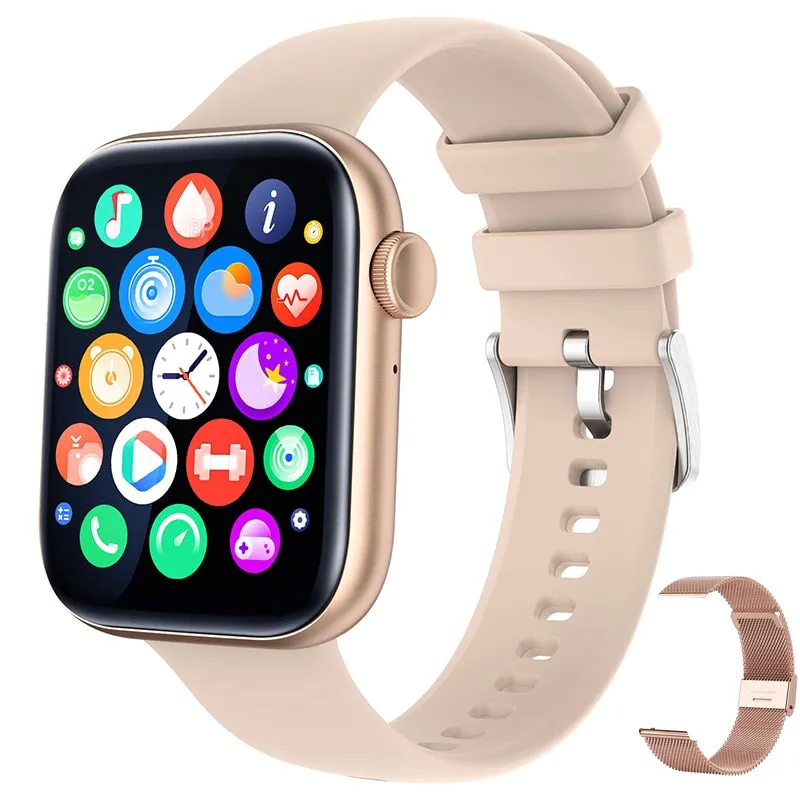 For Xiaomi Huawei Samsung 1.81 inch Bluetooth Call Smartwatch Men Support 120 Sport  2022 New Women Rotary keys Smart Watch  Box