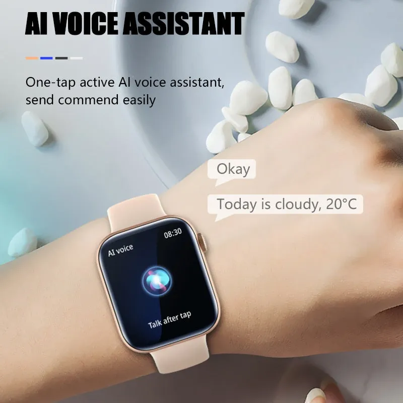 For Xiaomi Huawei Samsung 1.81 inch Bluetooth Call Smartwatch Men Support 120 Sport  2022 New Women Rotary keys Smart Watch  Box