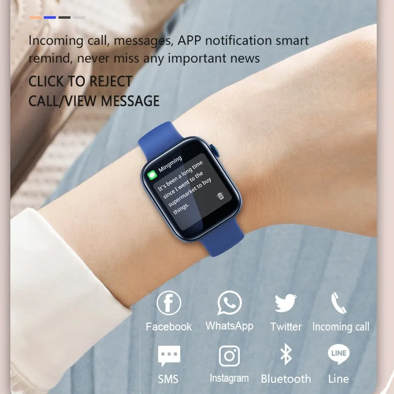 For Xiaomi Huawei Samsung 1.81 inch Bluetooth Call Smartwatch Men Support 120 Sport  2022 New Women Rotary keys Smart Watch  Box