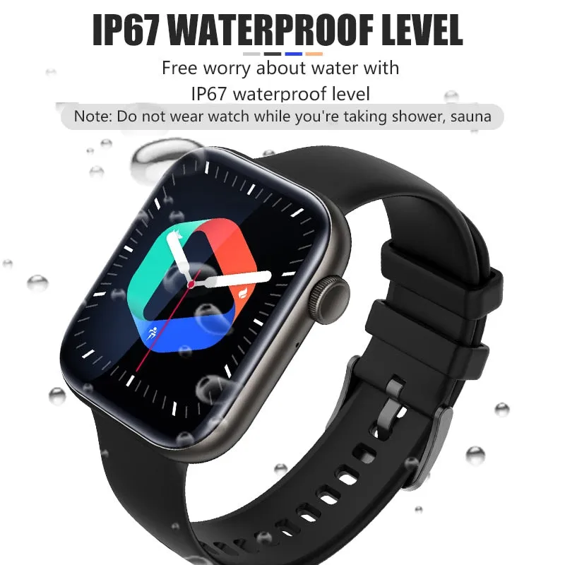 For Xiaomi Huawei Samsung 1.81 inch Bluetooth Call Smartwatch Men Support 120 Sport  2022 New Women Rotary keys Smart Watch  Box