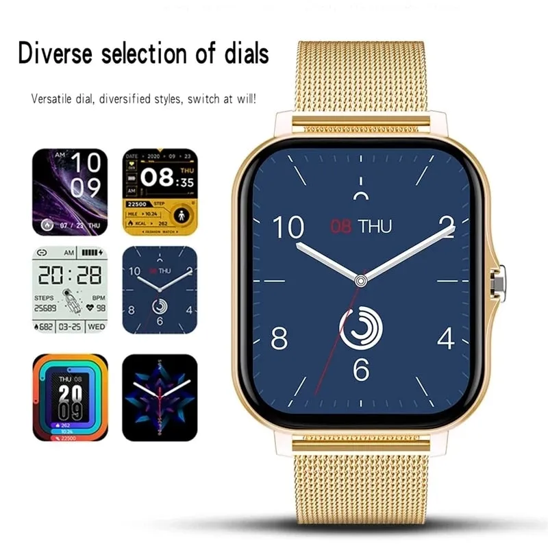 Full Touch Sport Smart Watch Men Women Heart Rate Fitness Tracker Bluetooth call Smartwatch wristwatch GTS 2 P8 plus watch Box