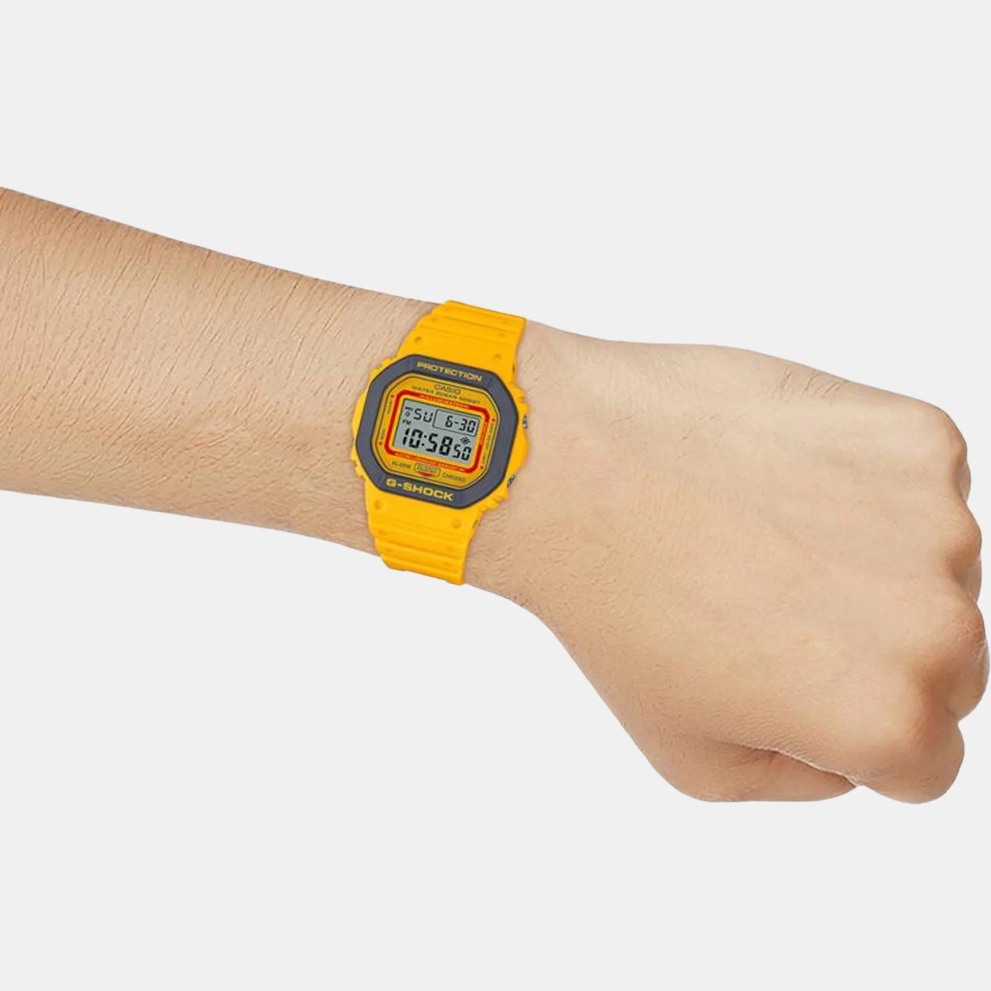 G-Shock Men's Yellow Digital Resin Watch G1335 - DW-5610Y-9DR