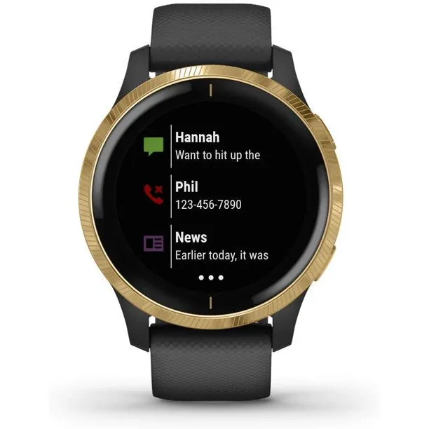 Garmin G1 010-02173-31 Venu Black with Gold Hardware Unisex Watches Lexor Miami