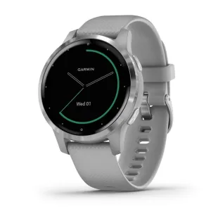 Garmin vivoactive 4S Grey Silicone Band Black Digital Dial Smart Watch - 010-02172-01