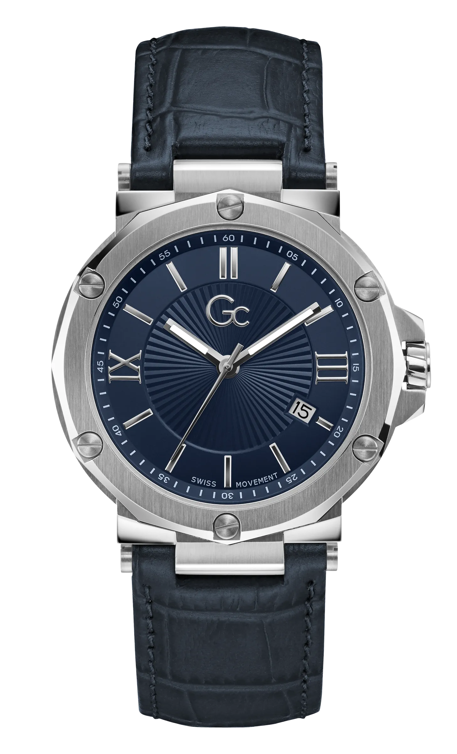 GC Blue Dial Quartz Date Men Watch - Y61004G7MF