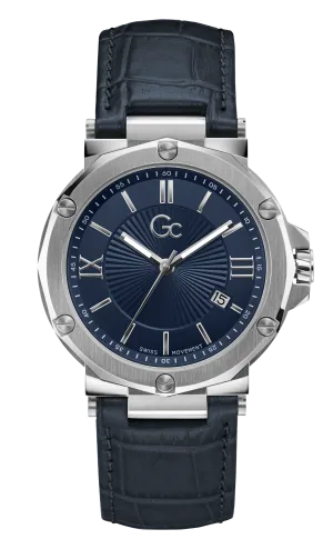 GC Blue Dial Quartz Date Men Watch - Y61004G7MF