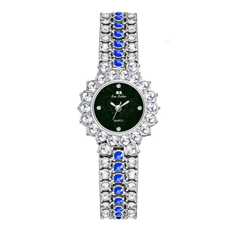 Glittering Starry Sky Women's Full Diamond Chain Watch - BS Bee Sister FA1580