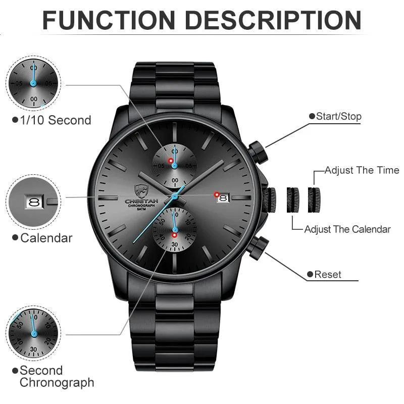 GREAT GIFT IDEAS - Top Brand Luxury Business Quartz Wristwatch