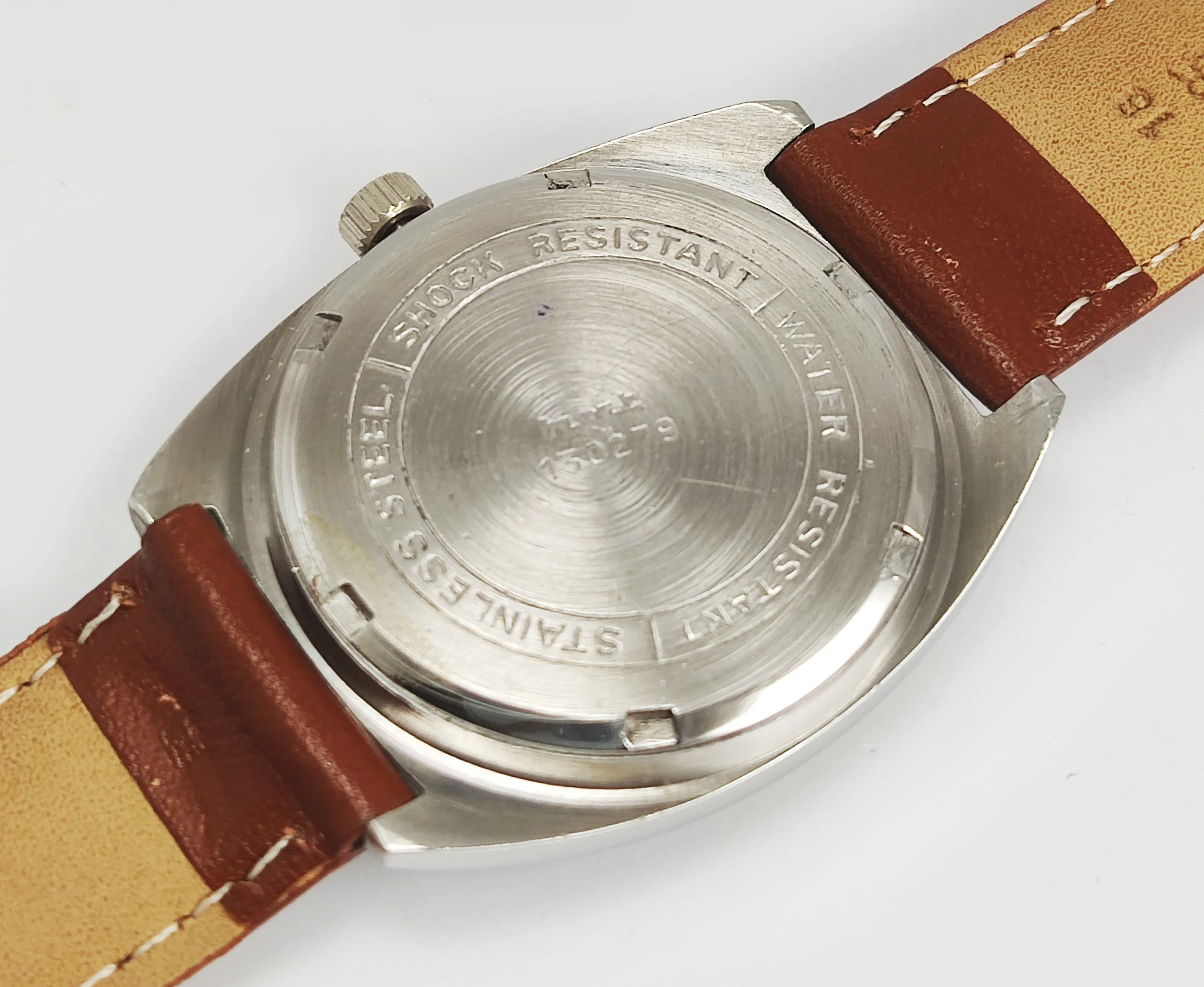 HMT Kohinoor Para Shock 17 Jewels Peacock Green Dial Mechanical Hand winding Men's Wrist Watch