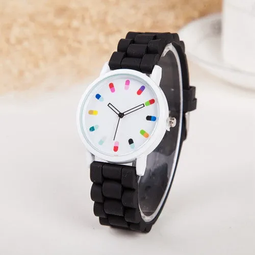 Hot Sale Women Watch Fashion Geneva Casual Watch Silicone Wristwatch Girls Women Men Quartz Watch Relogio Feminino Clocks