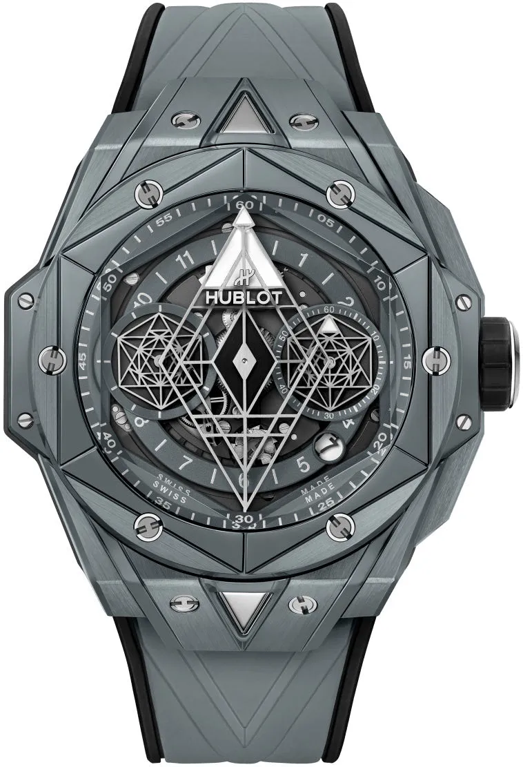 Hublot  Big Bang Sang Bleu II Grey Ceramic Mens Watch
