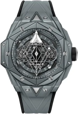 Hublot  Big Bang Sang Bleu II Grey Ceramic Mens Watch