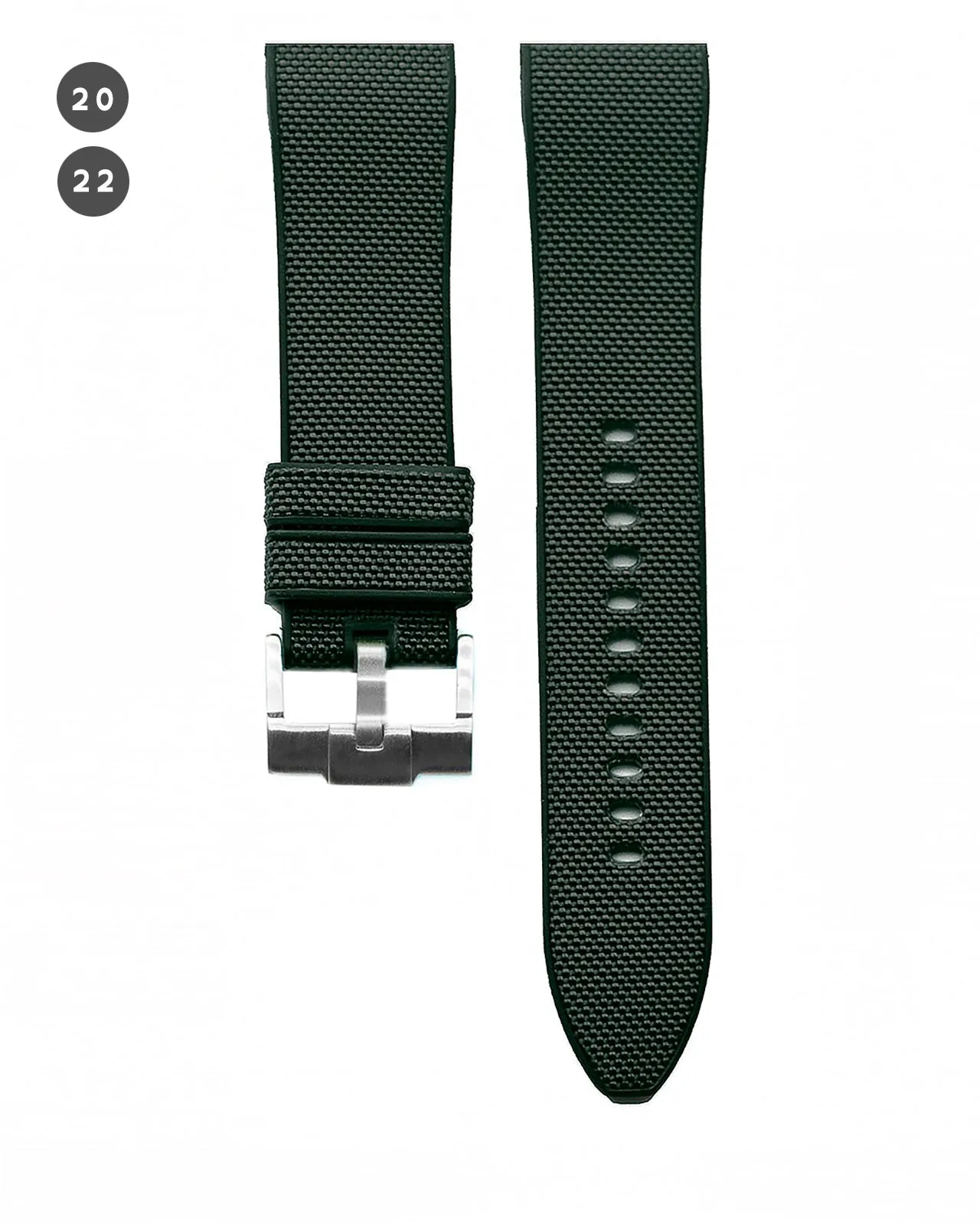 HYBRID FKM RUBBER - METALLIC GREEN (NYLON)