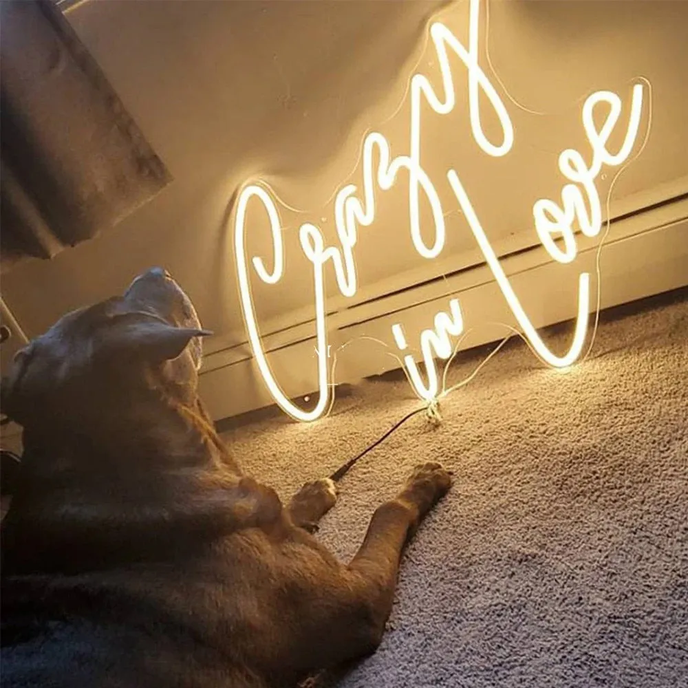 Insegna led neon Crazy in love Neon Sign