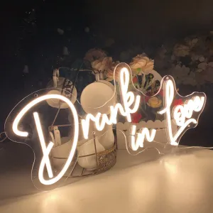 Insegna led neon Drunk in love Neon Sign