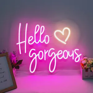 Insegna led neon Hello Gorgeous Neon Signs Insegna led neon Hello Gorgeous Neon Signs