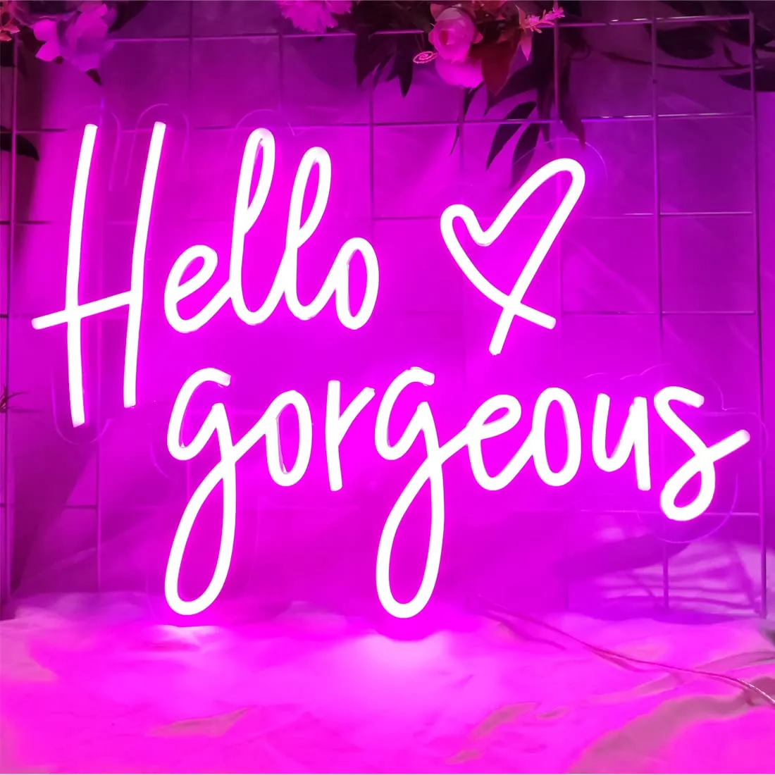 Insegna led neon Hello Gorgeous Neon Signs