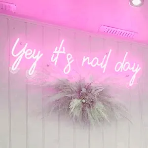 Insegna neon led Yey it s nail day LED Neon Sign