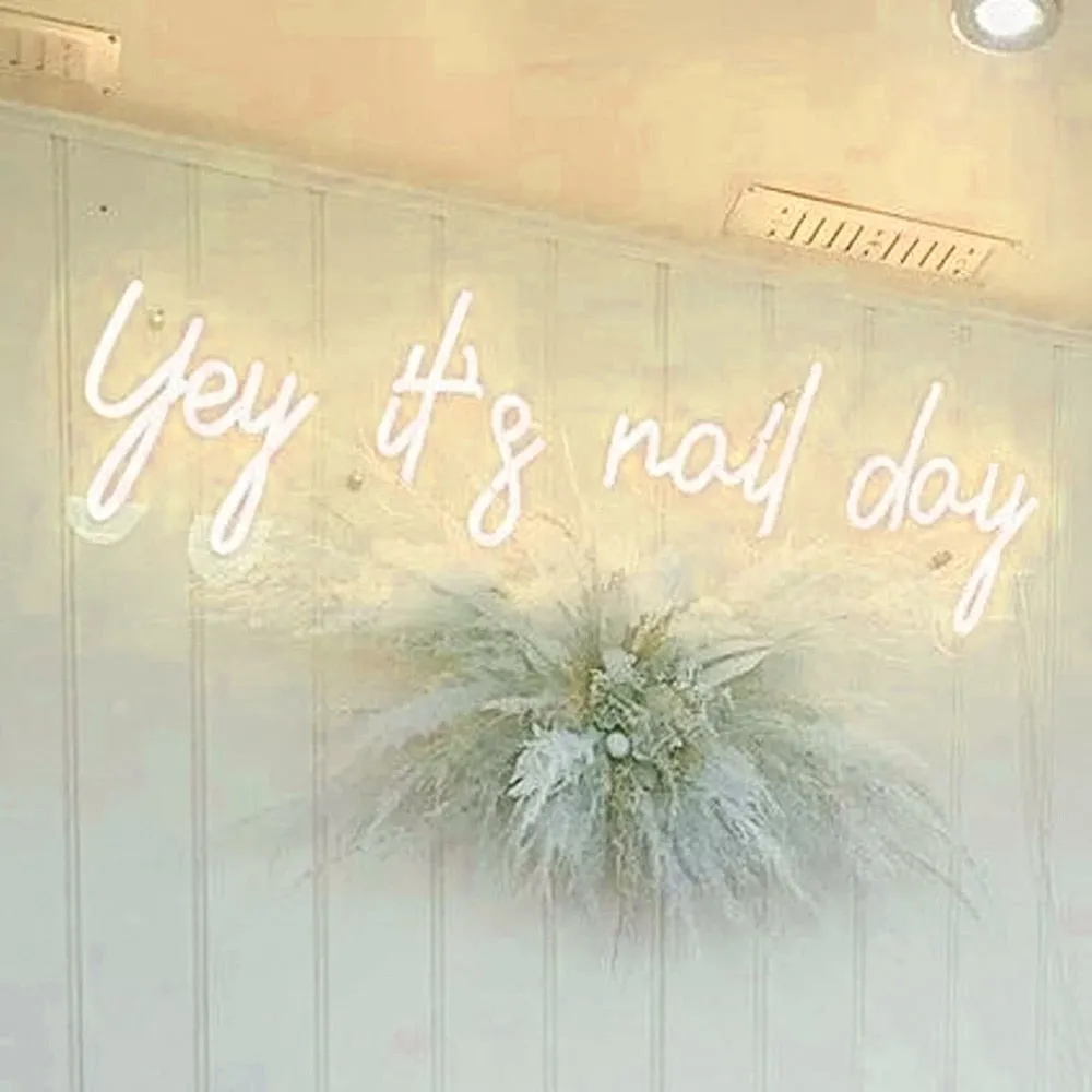 Insegna neon led Yey it s nail day LED Neon Sign