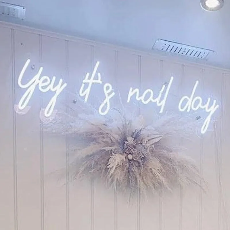 Insegna neon led Yey it s nail day LED Neon Sign