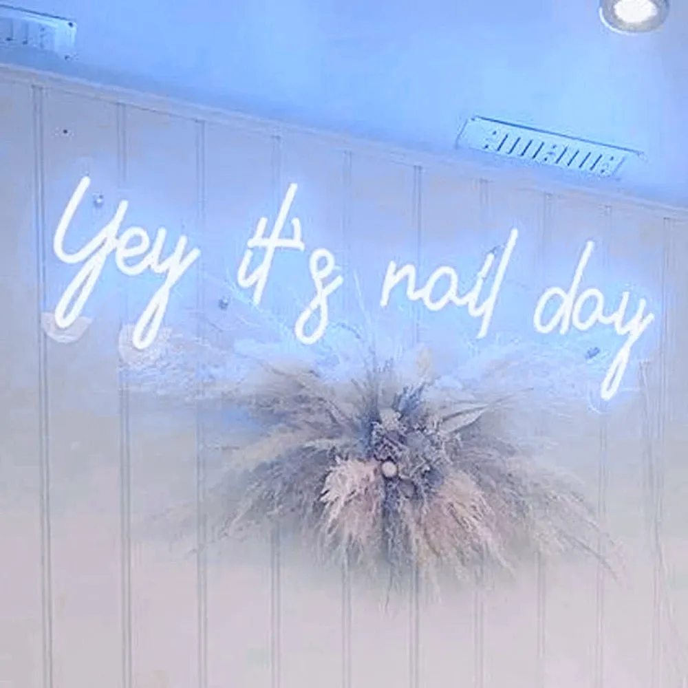 Insegna neon led Yey it s nail day LED Neon Sign