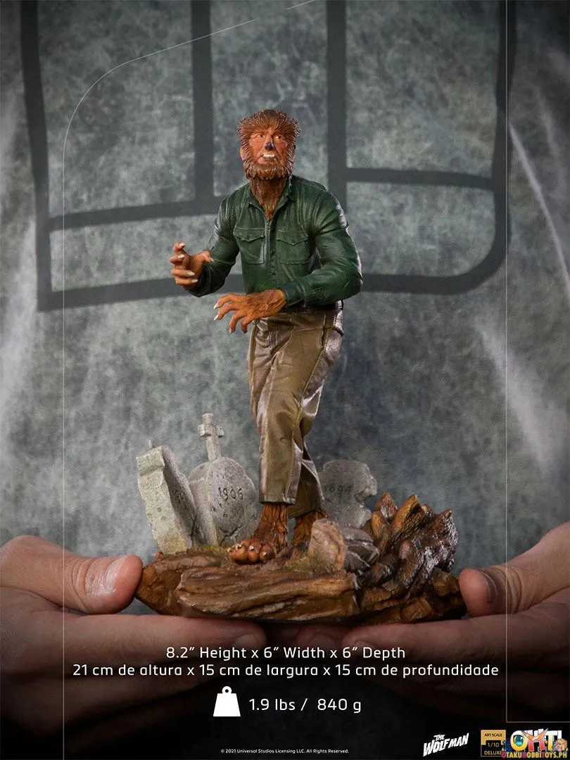 Iron Studios Universal Monsters 1/10 The Wolf Man Deluxe Art Scale