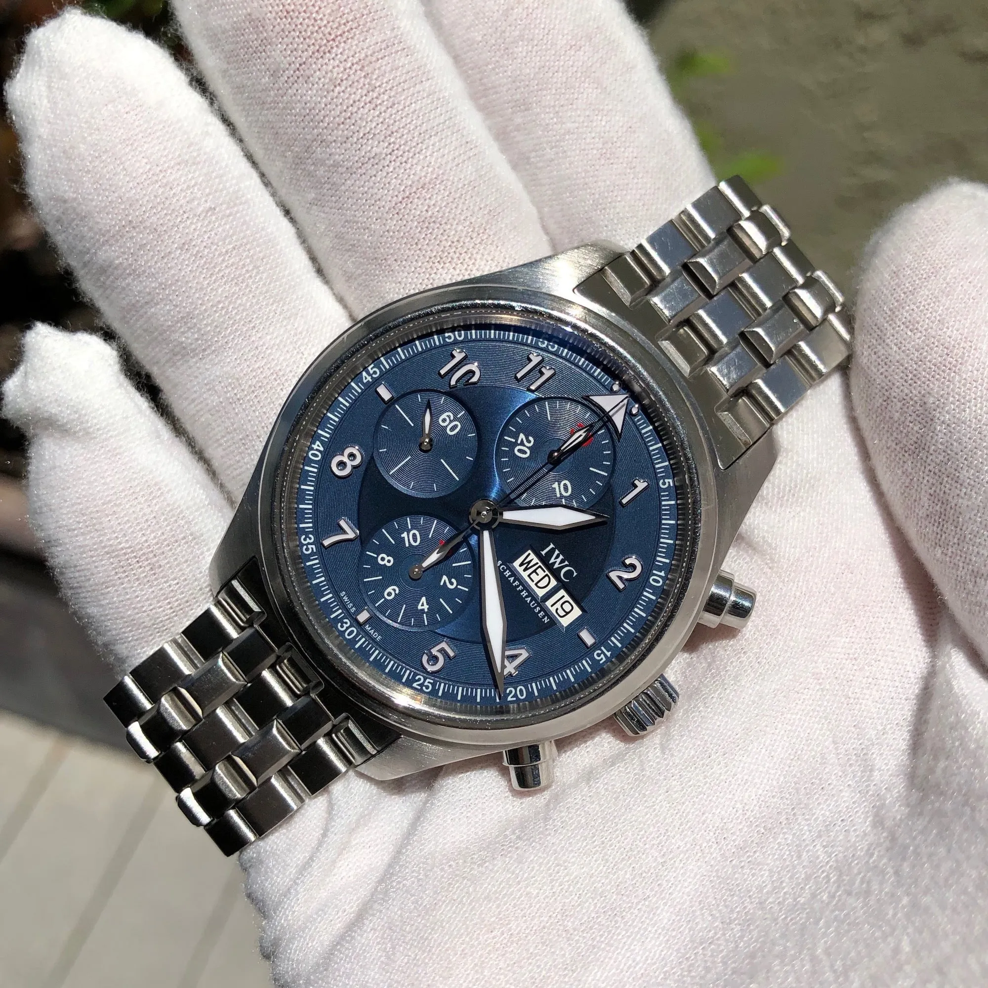 IWC Pilot Chronograph Laureus IW371712 Sport Limited Edition Men's Wristwatch