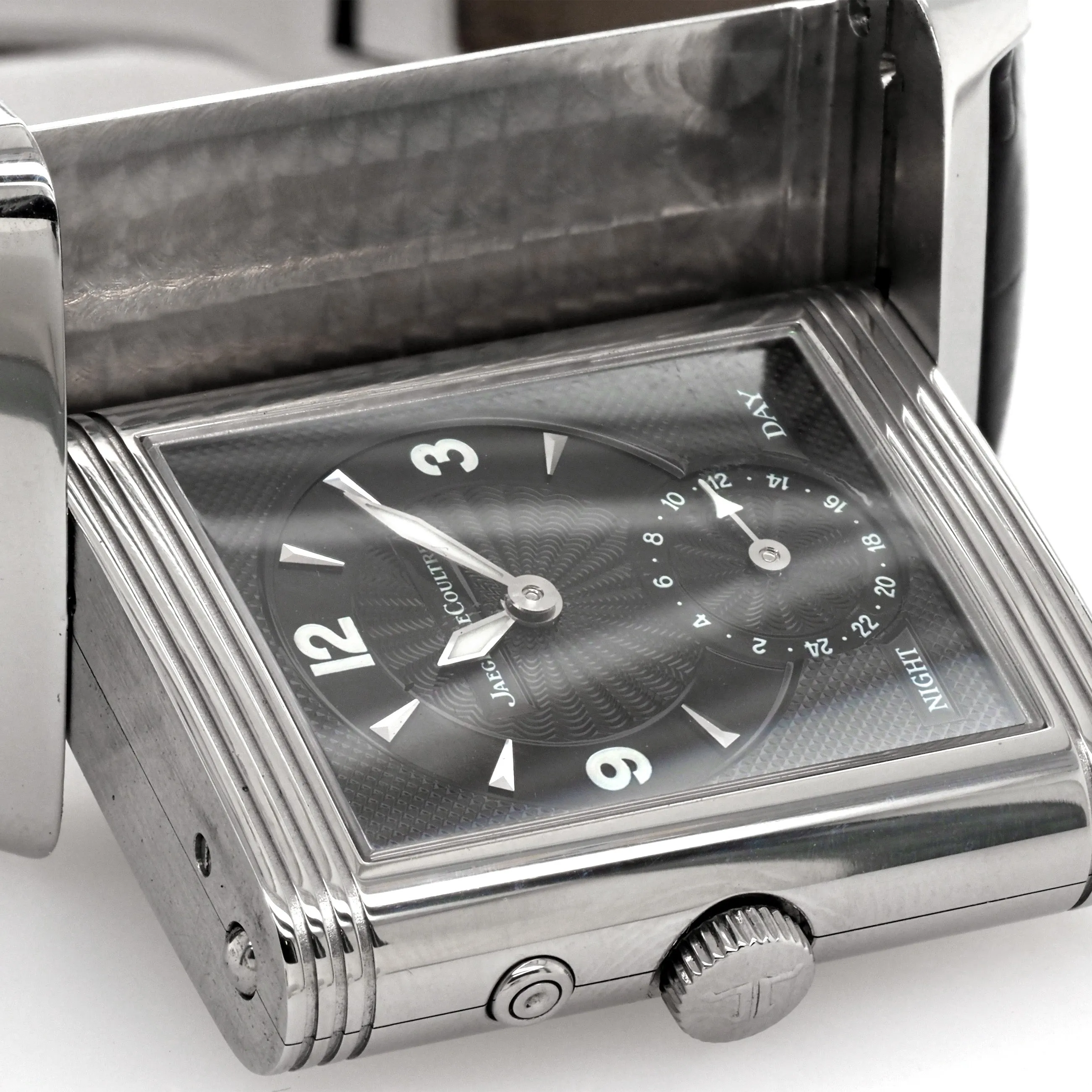 Jaeger-LeCoultre Grande Reverso Day & Night Steel Manual Wind Watch