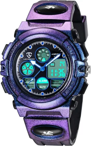 Kids Watch for Boys and Girls Ages 5-15, Analog Digital Waterproof With Alarm Clock Stopwatch, Birthday and Christmas Gifts