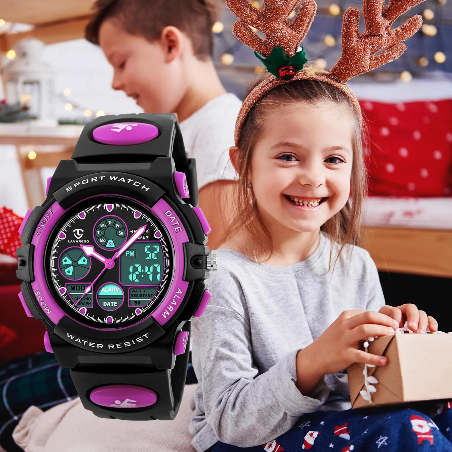 Kids Watch for Boys and Girls Ages 5-15, Analog Digital Waterproof With Alarm Clock Stopwatch, Birthday and Christmas Gifts