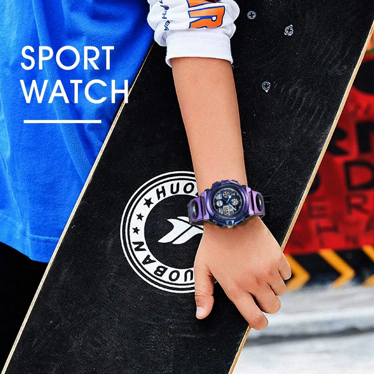 Kids Watch for Boys and Girls Ages 5-15, Analog Digital Waterproof With Alarm Clock Stopwatch, Birthday and Christmas Gifts